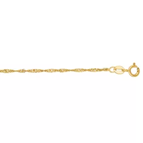 10K Gold 1.5mm Singapore Chain