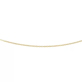 14K Gold 2.5mm Textured Cable Chain