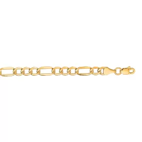 14K Gold 4.7mm Lite Figaro Chain