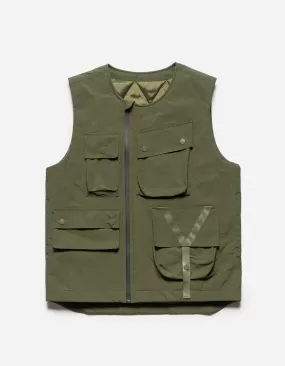 5038 Veg Dyed Tech Cargo Vest Olive