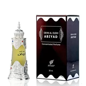 Afnan Dehn al Oudh Abiyad perfume oil, Attar for men and women, 20ML