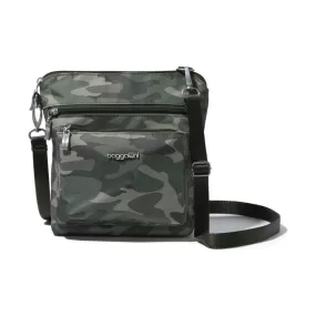 Baggallini Women's Modern Pocket CrossBody - Olive Camo