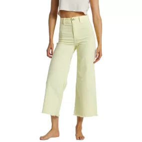 Billabong Women's Free Fall High Waist Pants - Mellow Yellow