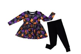 Birdie Bean - Gomez glow-in-the-dark birdie peplum set