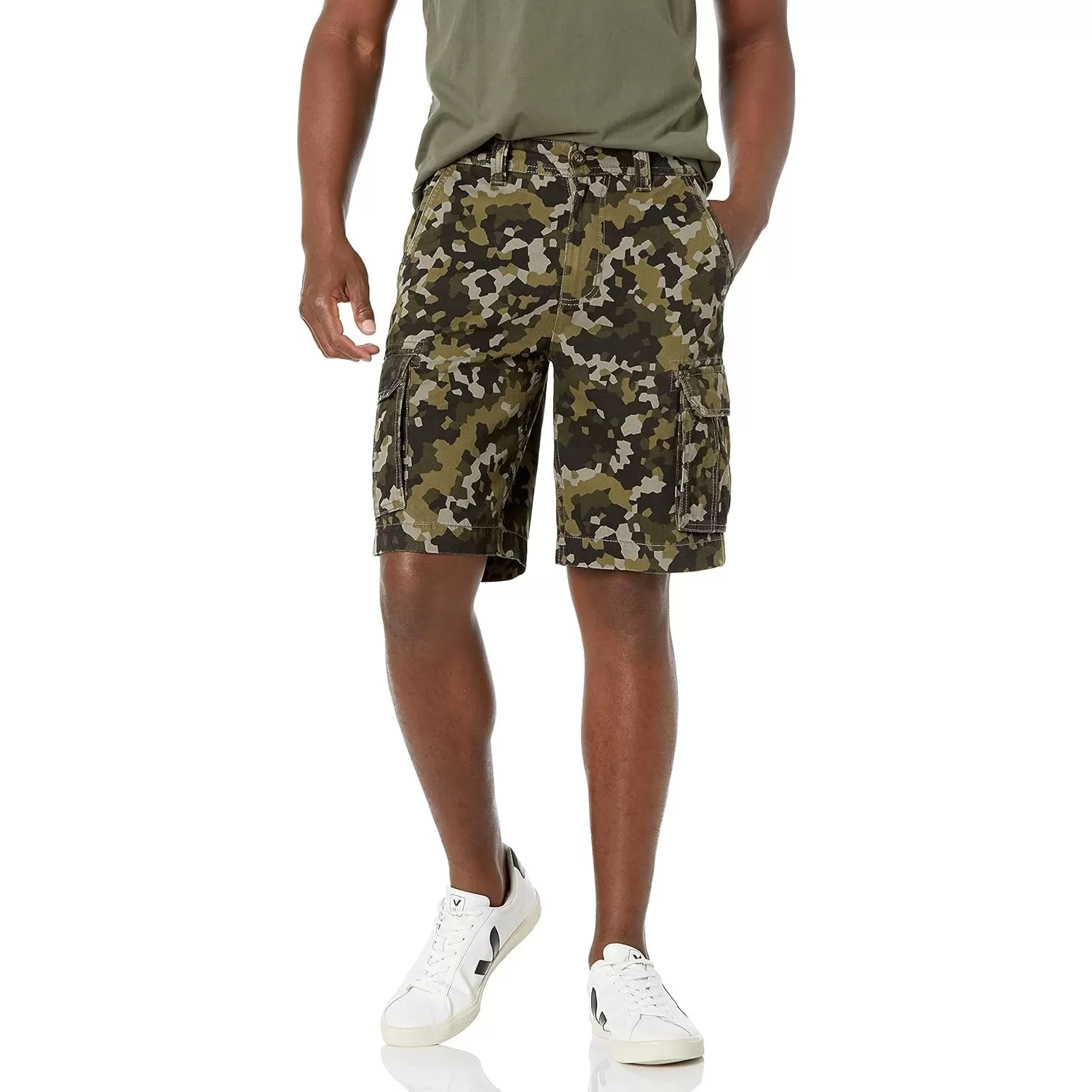 Cotton Twill Cargo Shorts