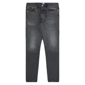 EDWIN Slim Tapered Jeans Black Light Used Made in Japan