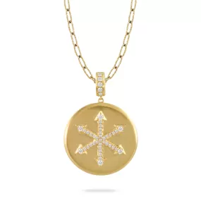 Gold Medallion Charm