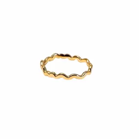 gold wave ring