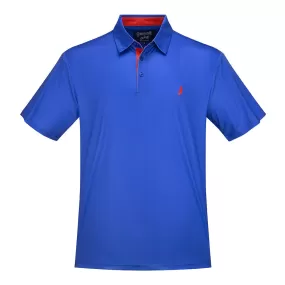 Grateful Dead | Game Day Performance Polo | Bolt Red and Royal Blue