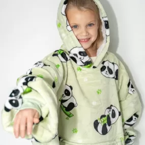 Kids Panda - Hoodie Blanket