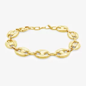 Medium Puffed Anchor Link Bracelet