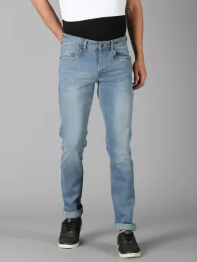 MEN'S BLUE WASHED SLIM FIT JEANS