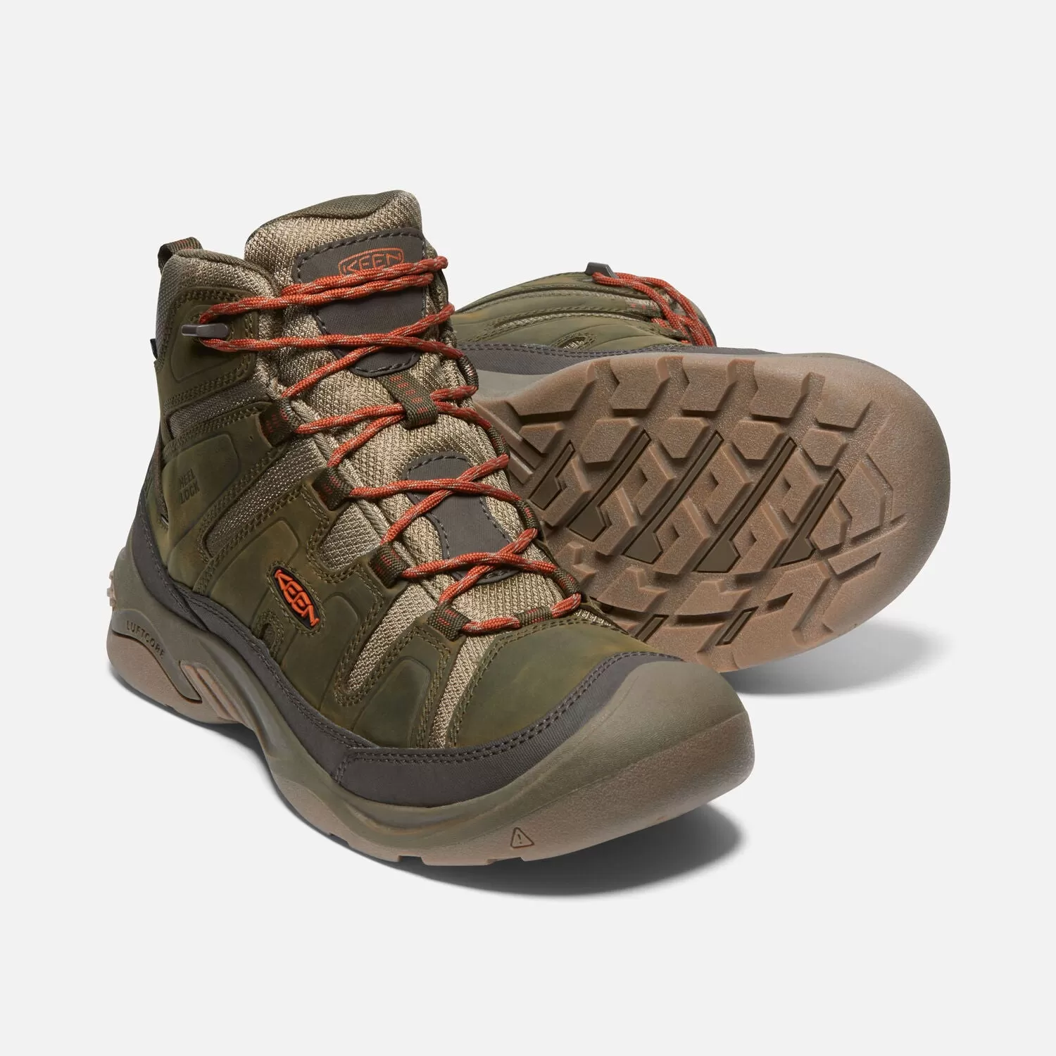 MEN'S CIRCADIA MID WP - DARK OLIVE/POTTERS CLAY