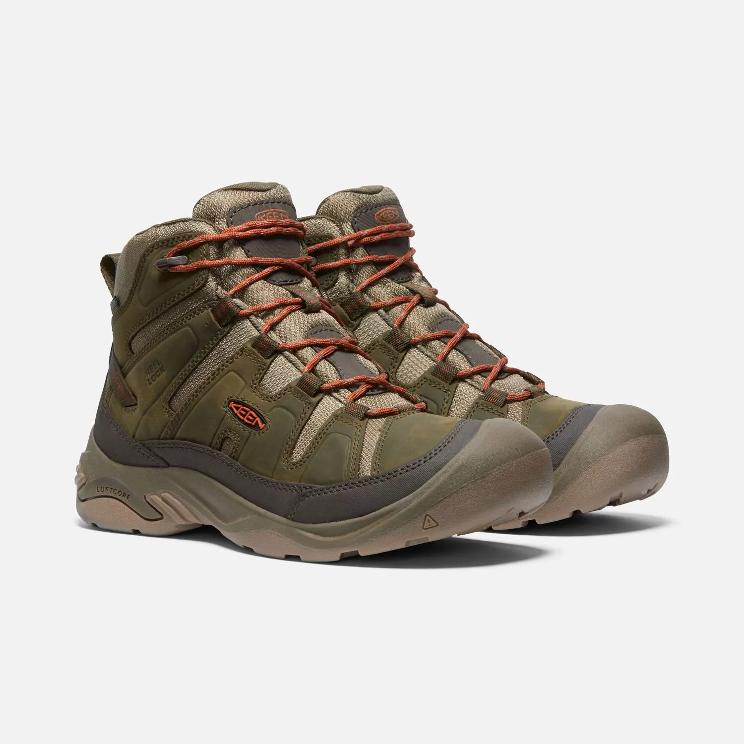 MEN'S CIRCADIA MID WP - DARK OLIVE/POTTERS CLAY