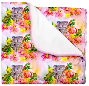 PREORDER Floral Koalas Blanket (Ships w/c 16th Sept)