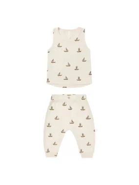 Rylee & Cru - Sailboats Tank   Slouch Pant Set