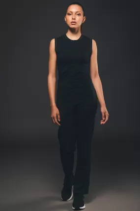 Straight Leg Jumpsuit in Black