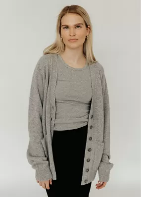 Éterne Theodore Cashmere Sweater in Grey